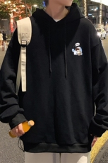 WY2239-P35纯棉连帽卫衣男大码运动帽衫宽松薄外套男，男装卫衣，电商A040