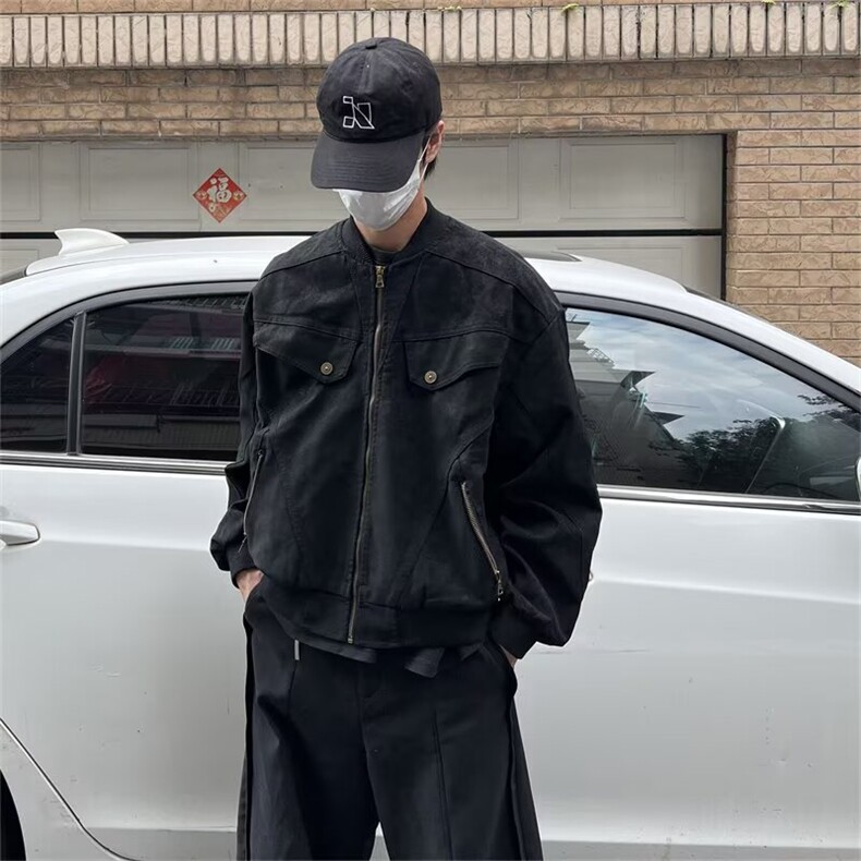 夹克潮流慵懒流行气质日系ins简约新款百搭6622P70,男装夹克,星座410-2