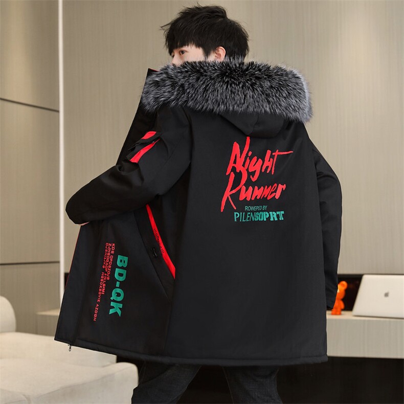 冬季新款加绒加厚兔毛派克服青少年外套棉衣,男装棉衣,星座1206（原A206）
