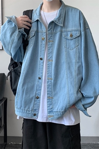 牛仔夹克男大码牛仔外套男茄克 NJ77099-P60图片