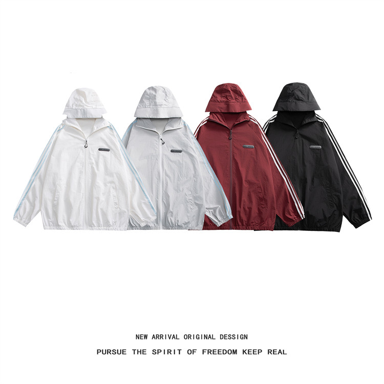 F151/P50有报告UPF50+紫外线防晒衣连帽外套防晒服织带有夜光，男装防晒衣，电商基地A050