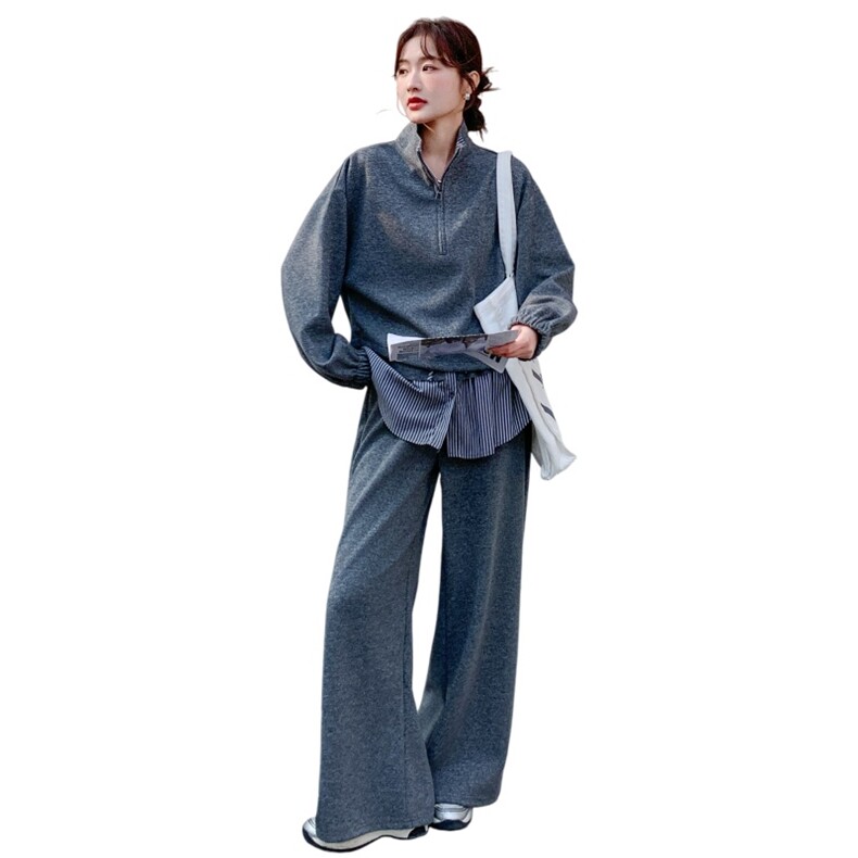 新款/慵懒风立领卫衣屁帘裤两件套运动套装2C233-905-P190-K308,女装套装/套裙,2C233