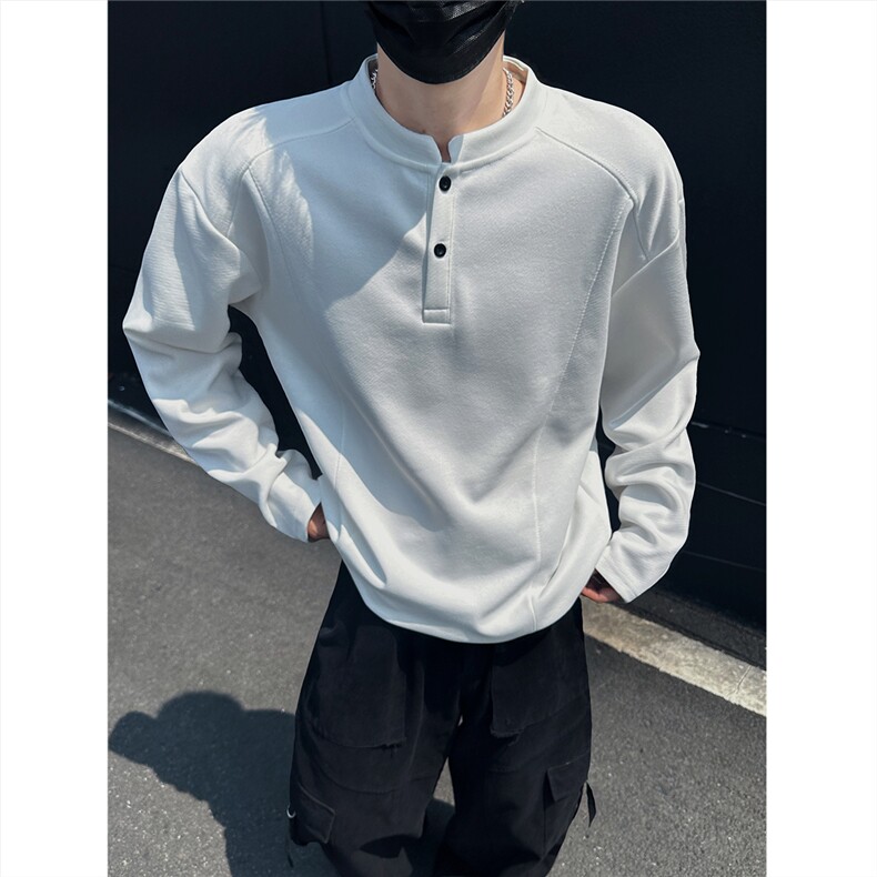 【图】POLO衫翻领卫衣长袖T恤W989/特P22白色3有加绒,男装Polo衫,电商A094