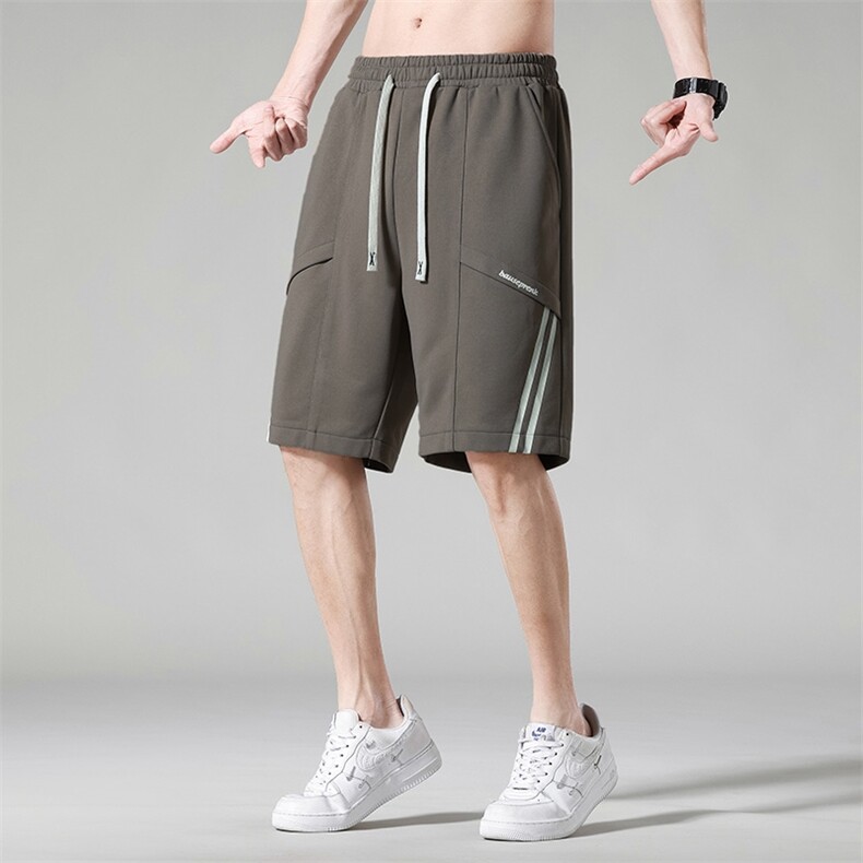 DD6858P29灰纸景百搭沙滩篮球大码宽松户外时尚休闲夏季短裤男,男装休闲裤,星座510A-1