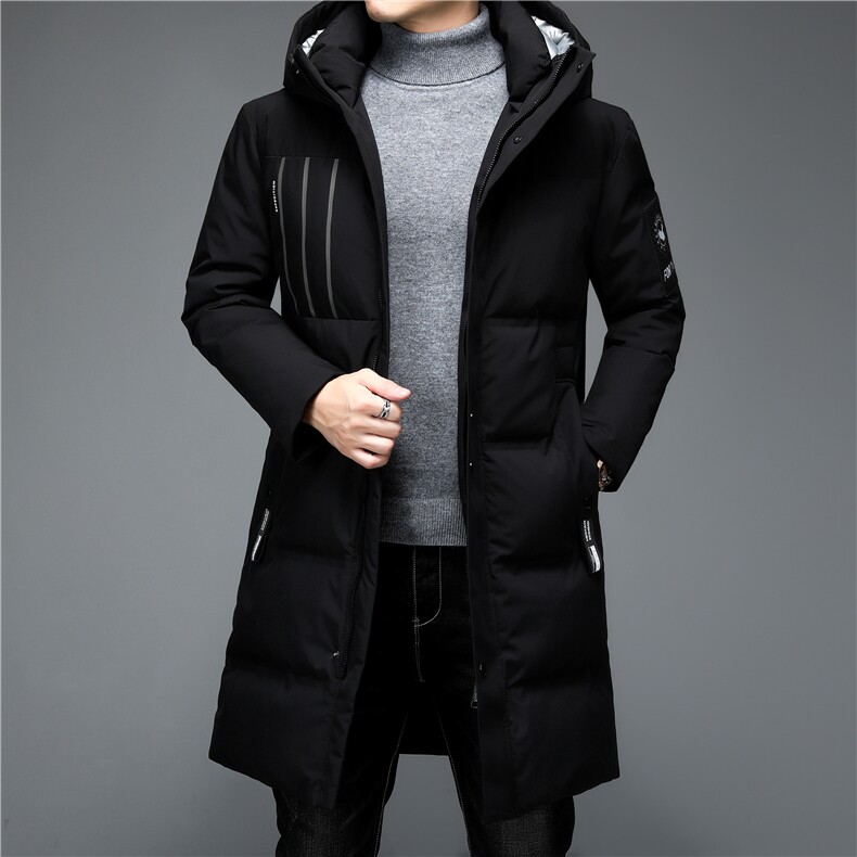 2023冬装新款中老年羽绒服男长款休闲白鸭绒外套ALXB8928-P405,男装羽绒服,电商B212（原钱塘6029）
