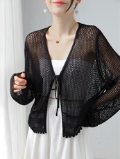 2025新款亚麻防晒女子时尚百搭简约大方开衫防晒衣，女装防晒衣，绒崒