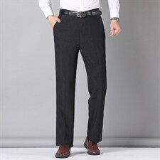 秋季2023年新款男士休闲裤宽松直筒中年男商务西裤纯色裤子男，男装西裤，电商B212（原钱塘6029）