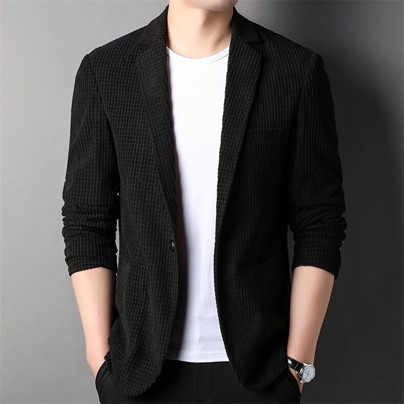 Q2259钱塘2020-中青年男士春秋季时尚休闲简约纯色西服外套P95,男装西服,钱塘207-2