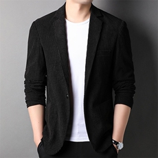 Q2259钱塘2020-中青年男士春秋季时尚休闲简约纯色西服外套P95，男装西服，钱塘207-2