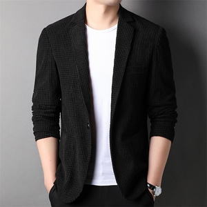 Q2259钱塘2020-中青年男士春秋季时尚休闲简约纯色西服外套P95,用面试衬衫外套搭配图片