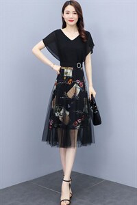 夏季连衣裙2025年新款女装大码显瘦洋气减龄品牌裙爆款，女装连衣裙，仁梯