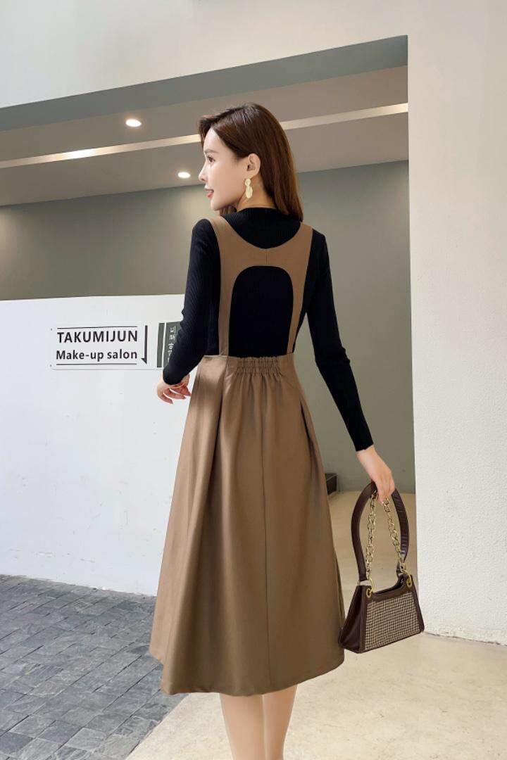 2021现货白搭气质款休闲背带裙，其它，秀水百合