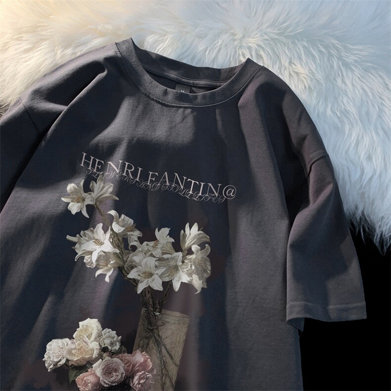 印花棉T280克直播供货220克重磅精品棉XZ301B-JB5117-P28，男装T恤，星座301B