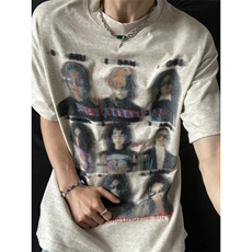 【有货】DT118CC-特P29模糊人像重磅短袖t恤男女款，男装T恤，星座1007（原301D）