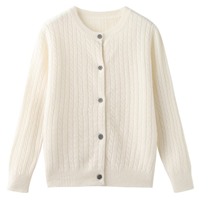 2025年秋季新款儿童扭花针织羊毛开衫时尚休闲通勤百搭，童装儿童羊毛衫，暖钟情羊绒