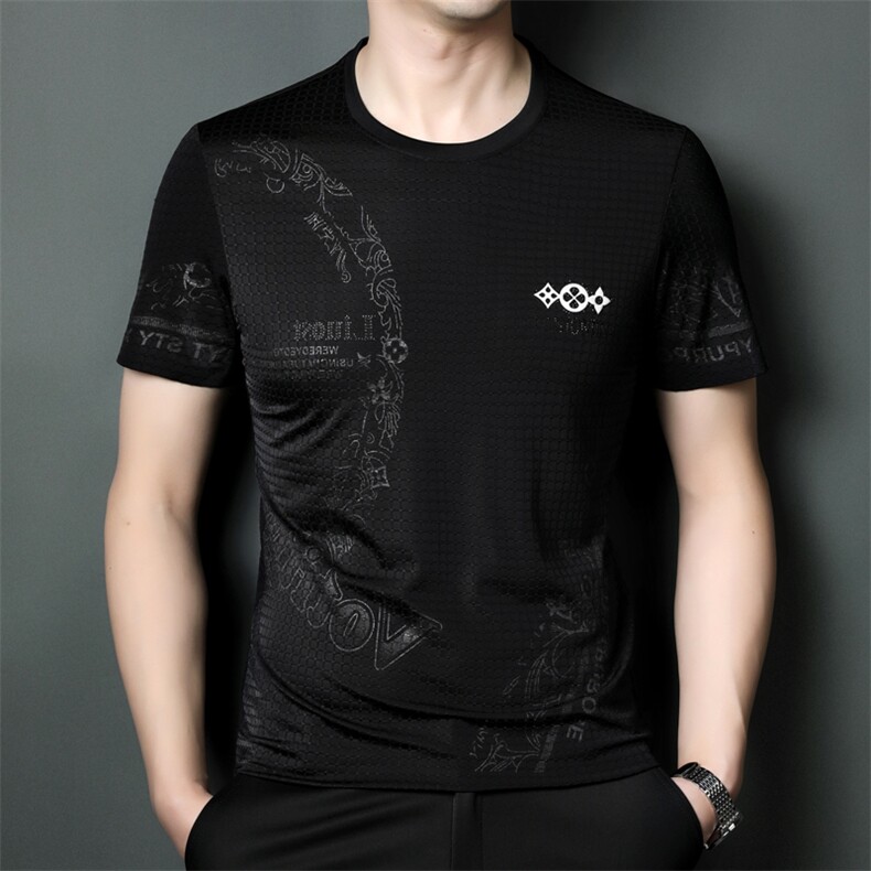 SQY9817男式2023年夏季新款T恤男短袖商务时尚休闲体恤男装P55,男装T恤,电商B360