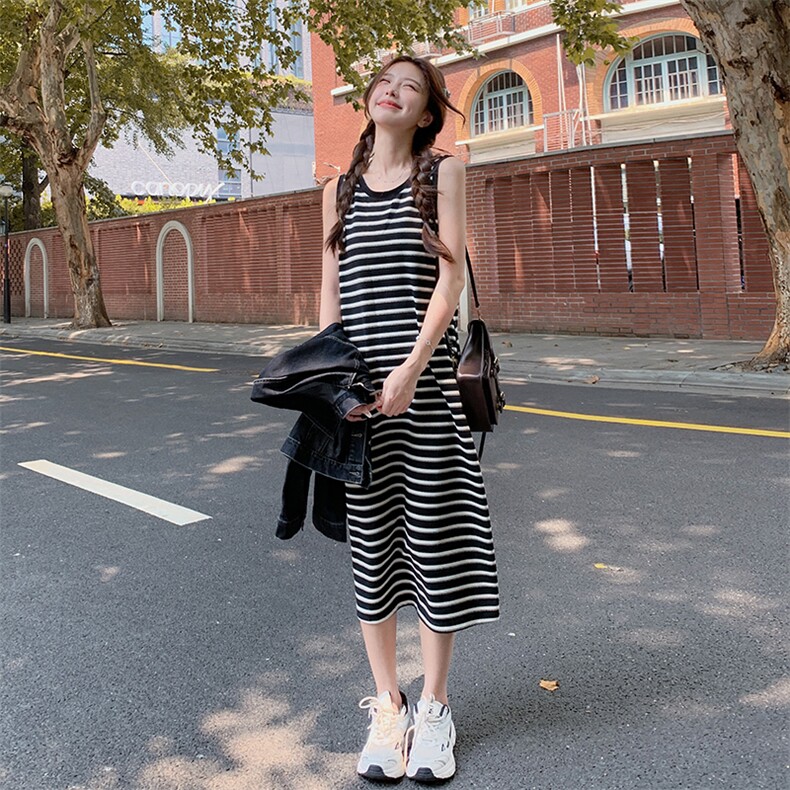 【新品首-发】现货韩系甜美简约牛仔条纹套装2385-P165-K218,女装套装/套裙,浙宝285（原212）