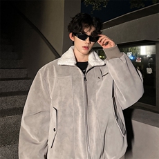 405A美式高街大毛领短款棉衣座山雕棉服MY25803-特批95控178，男装棉衣，星座405A