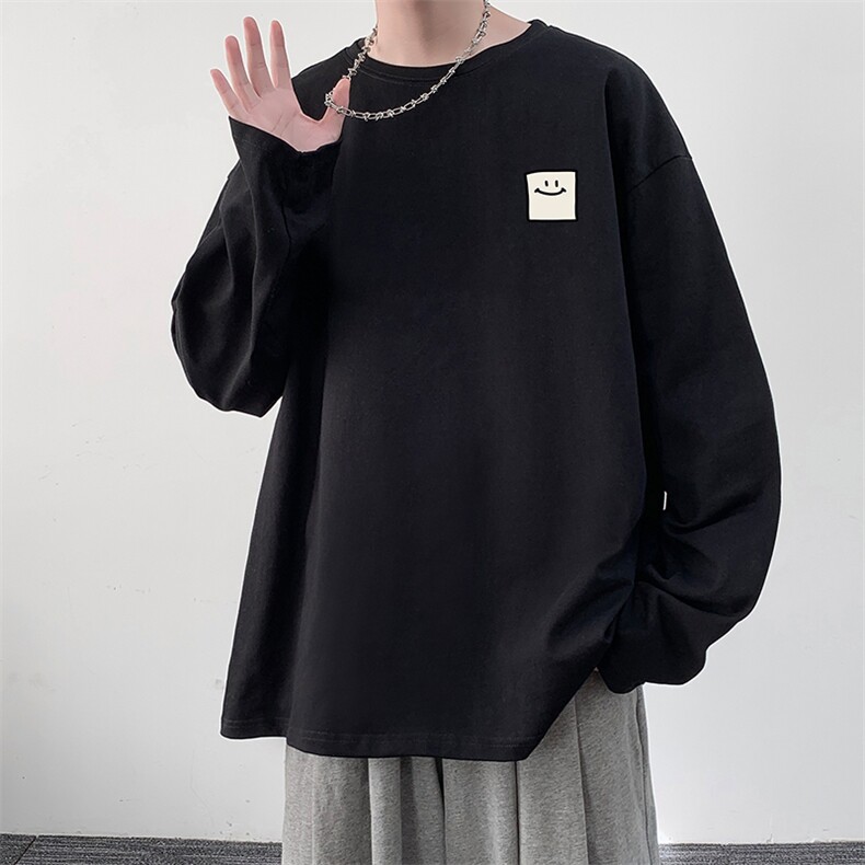 控48重磅230g纯棉长袖t恤男大码圆领卫衣打底衫TX3316-P28,男装T恤,电商A040