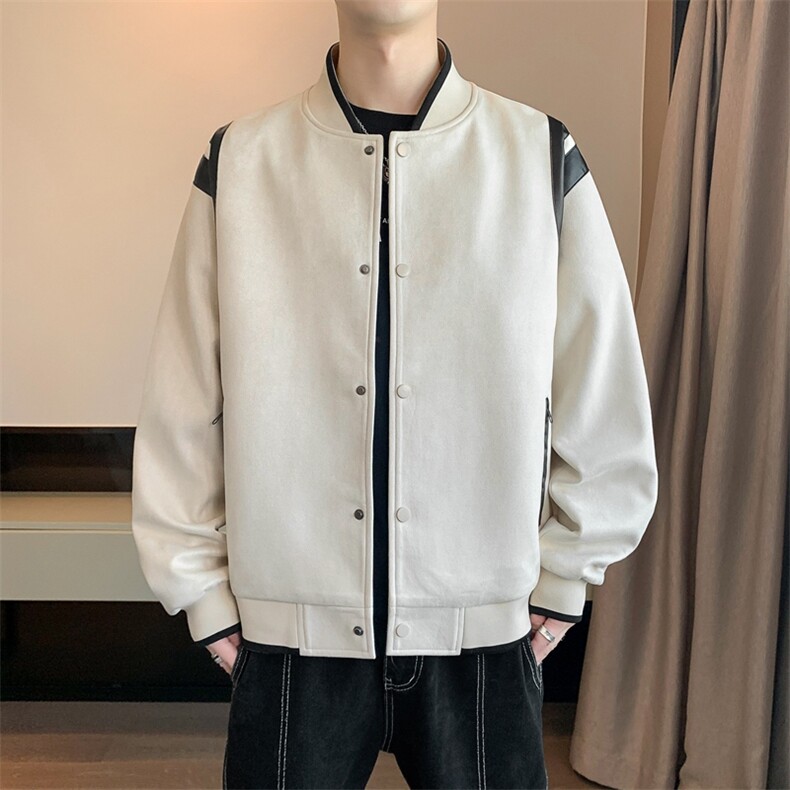 秋季麂皮绒夹克外套棒球服夹克外套男JK87-P75,男装夹克,星座210-3