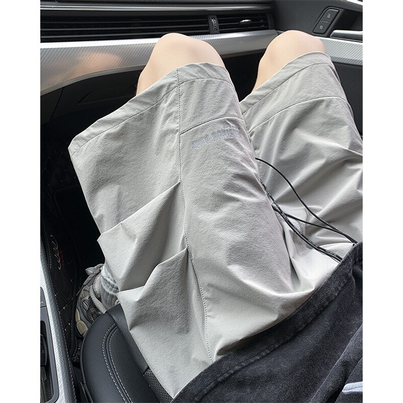 伞兵短裤男款夏季薄款美式机能褶皱宽松休闲五分裤潮牌痞帅工装裤图片