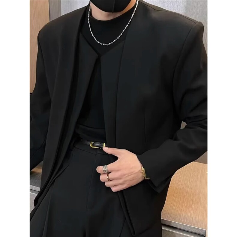 高级感痞帅西服男上衣春季休闲西装外套韩版潮流轻熟风单西服,男装西服套装,星座506A