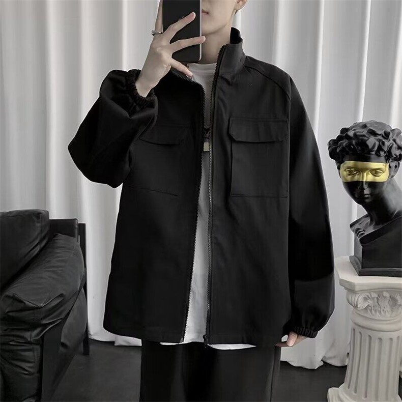 D840-P56外套男春秋季2025新款潮牌美式户外工装高级感运动夹克图片