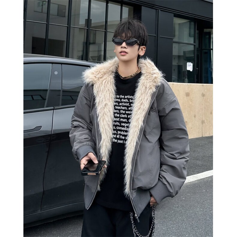 冬季美式复古座山雕棉服外套男女款连帽工装加厚夹克M9089/P130,男装棉衣,星座506