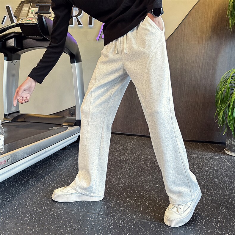 KK208-P45控68解构直筒卫裤男款运动裤痞帅高级感男裤休闲裤，男装休闲裤，星座215（原电商B249）