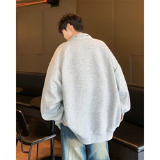 潮流时尚男2024新款美式高级开衫潮牌港风设计感宽松卫衣WT03/P50，男装卫衣，星座506