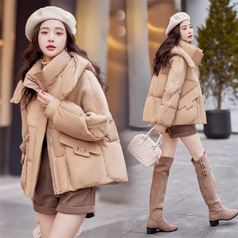 羽绒服女2023年冬季新款女装时尚拼接加厚保暖白鸭绒外套！现货！,女装羽绒服,慧尚依恋