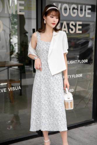 夏季新款连衣裙，女装连衣裙，蝶语