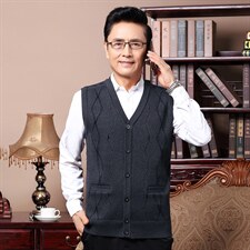 加厚爸爸针织开衫毛衣男2023新款中老年人男装爷爷春秋季上衣，男装针织衫/毛衣，电商B212（原钱塘6029）