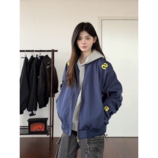 美式街头飞行夹克外套男女春秋新款宽松刺绣情侣棒球服LB9599-P67，男装夹克，星座1008