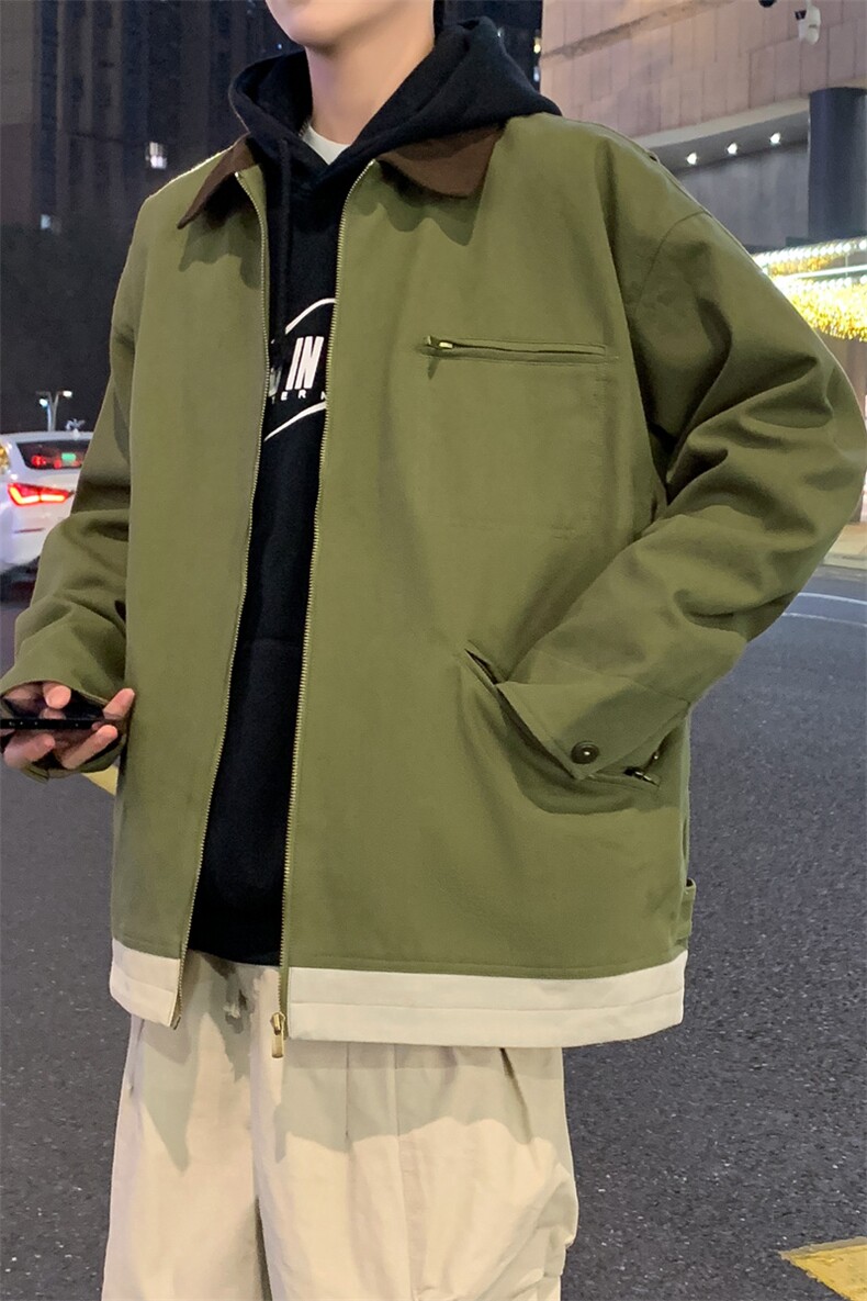 翻领上衣潮流运动休闲防风新款春季外套男士A406JK3503P85,男装夹克,星座309（原A406）