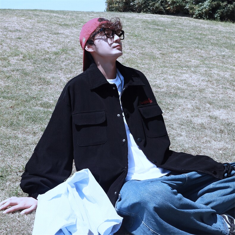 Wt828-P48日系相片机灯芯绒夹克,男装夹克,星座1501-1