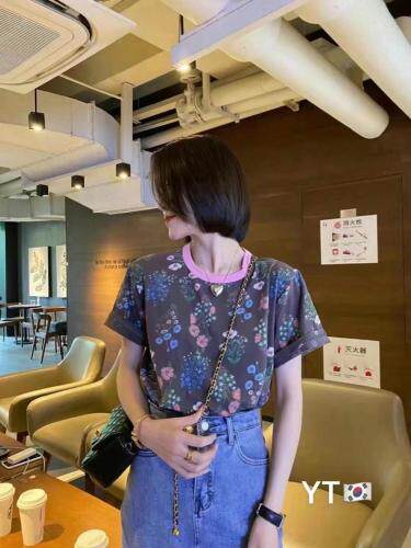 现货：夏季新款碎花上衣，女装，花之妖影