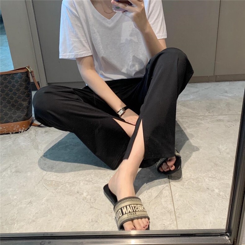 【现货】内开衩巨显腿长神裤,女装,海维恩