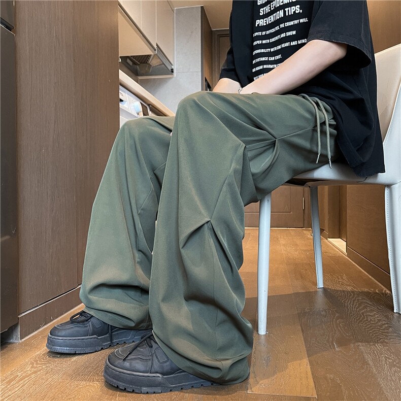 夏季休闲冰丝裤男垂感裤子男A061-EX50292-聚酯纤维-特批25图片