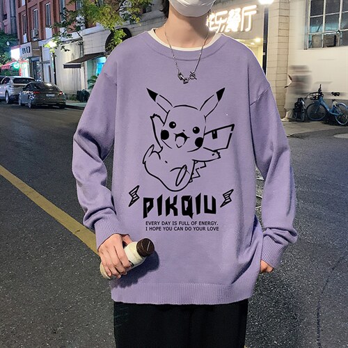 M67078-P45 加绒款-P65圆领毛衣男大码针织衫男毛线衣线衫图片