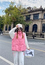 拉链设计款马甲，女装马甲，可家 cutiesister