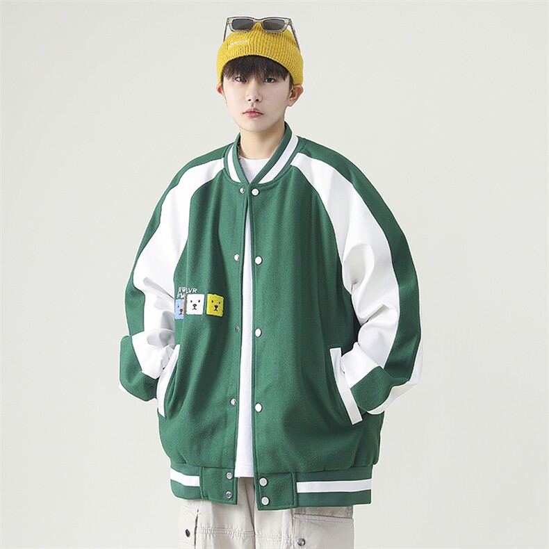 男士休闲夹克外套秋季潮牌连帽青少年棒球服秋装JK06622-P95,男装夹克,星座308B-2