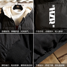 MY16002-P100加厚加绒连帽衣男大码服男面包服男砖墙挂拍，男装棉衣，电商A040A