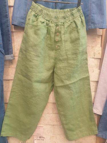 夏季新款前4扣麻裤，其它，潘格