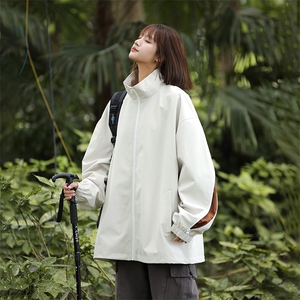 815A-MJ78612-58特 秋冬拼接立领服外套夹克潮牌冲锋衣服图片