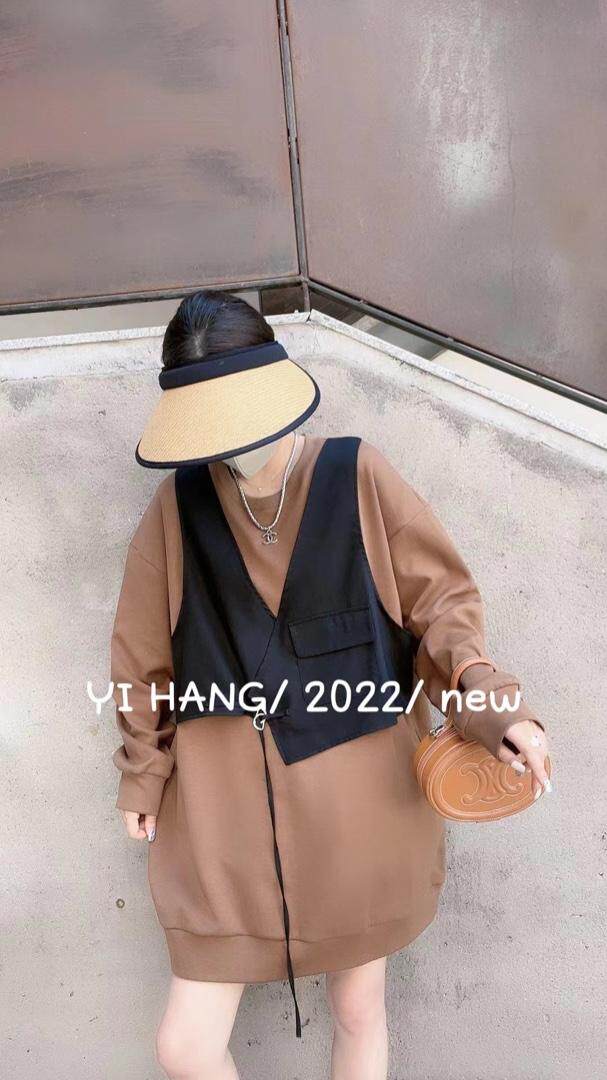 欧版假两件卫衣，女装卫衣/绒衫，一杭