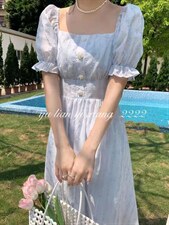 夏季刺绣连衣裙，女装连衣裙，雨恋依香(1F)