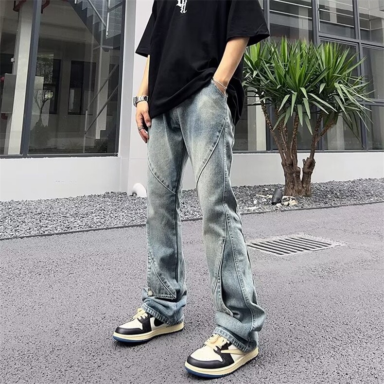 直脚百搭男长裤新款潮流春季中腰时尚潮青春流行K8837-P55,男装休闲裤,星座1109-3