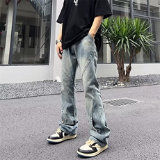 直脚百搭男长裤新款潮流春季中腰时尚潮青春流行K8837-P55，男装休闲裤，星座1109-3