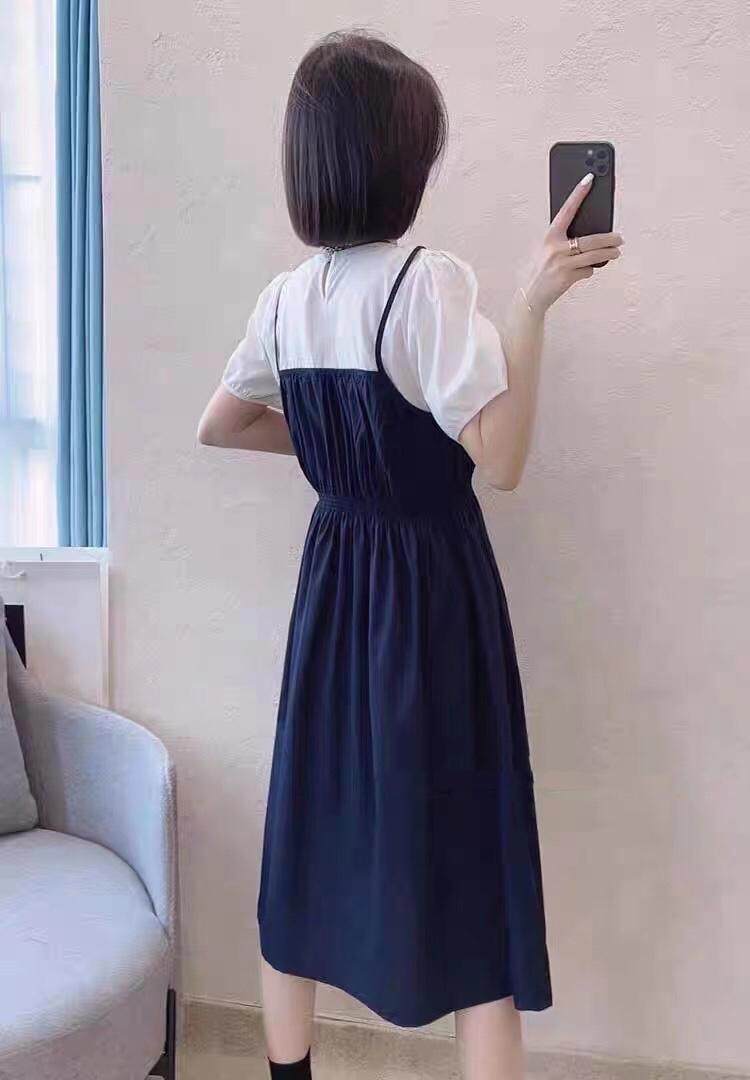 假两件连衣裙，女装连衣裙，吉之红